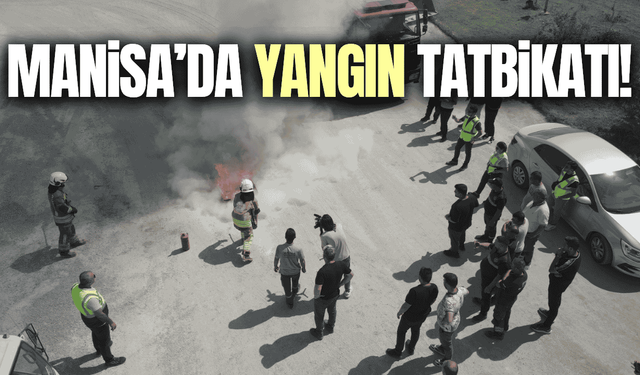 Manisa Büyükşehir personeline yangın ve tahliye tatbikatı