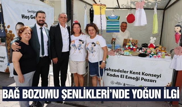 Manisa'da kadın el emeği ve gastronomi stantlarına siyaretçi akını!
