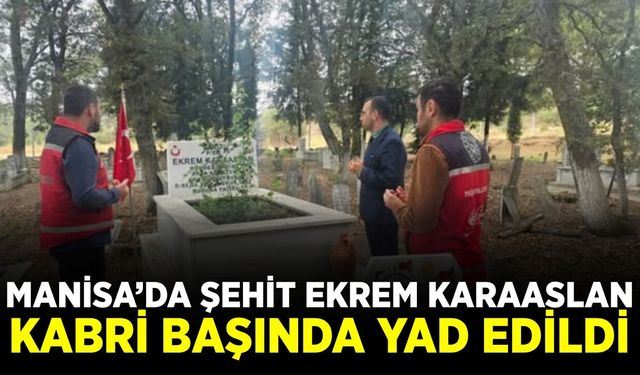 Manisa'da Şehit Ekrem Karaaslan unutulmadı