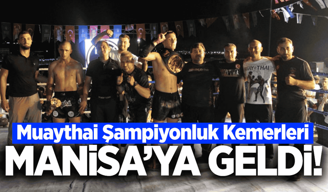Bursa'da Manisa rüzgarı esti! Şampiyonluk kemerleri Manisa'ya geldi