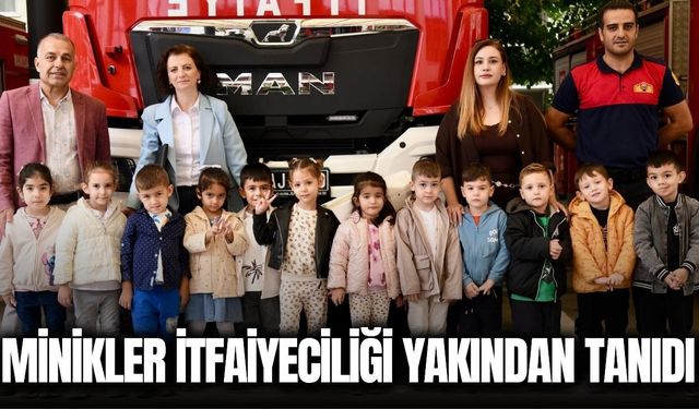 Yunusemreli miniklerden İtfaiye Haftası'nda anlamlı ziyaret!