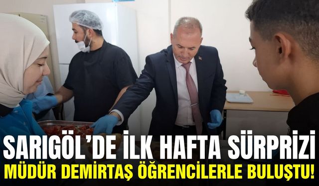 Yıldıray Demirtaş, Sarıgöl’deki öğrencileri yalnız bırakmadı!