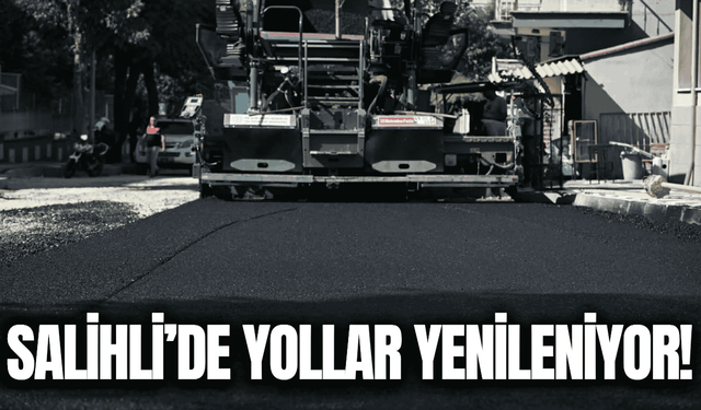 Salihli'de Çiçek Caddesi'nde yollar yenileniyor!