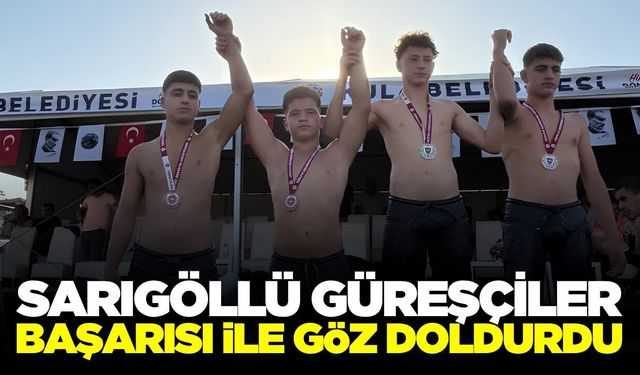 Sarıgöllü güreşçilerden Kula'da dikkat çeken dereceler