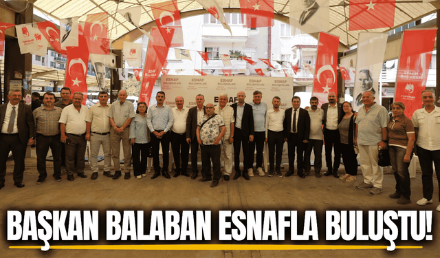 Semih Balaban, Ahilik Haftası'nda esnafla bir araya geldi!