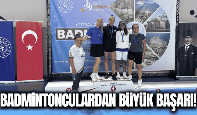 Trabzon’da Manisa rüzgarı: Veteran badmintonculardan 7 madalya!