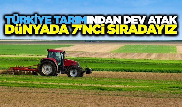 Türkiye tarımsal hasılada dünya 7’nciliğine yükseldi