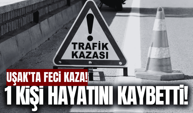 Uşak'ta panelvan araç yayaya çarptı: 1 ölü