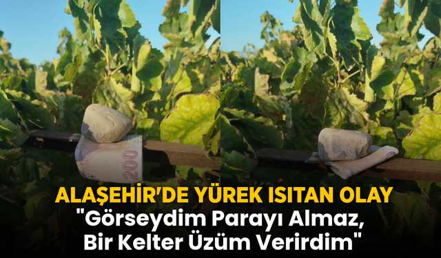 Alaşehir'de Yürek Isıtan Olay: "Görseydim Parayı Almaz, Bir Kelter Üzüm Verirdim"