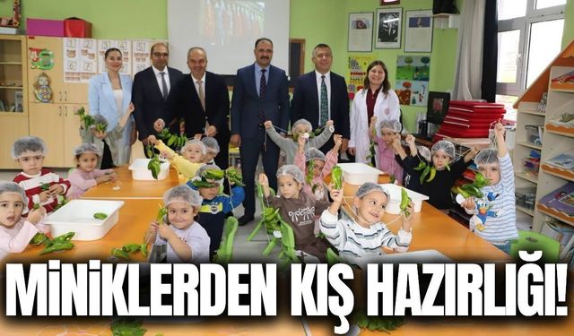 Demirci’de minik öğrenciler kış hazırlıklarını öğrendi