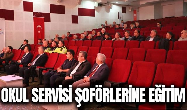 Demirci’de okul servis şoförlerine güvenlik eğitimi!