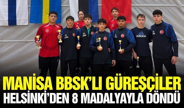 Manisa Büyükşehir Belediyesporlu güreşçilerden Helsinki'de madalya yağmuru!