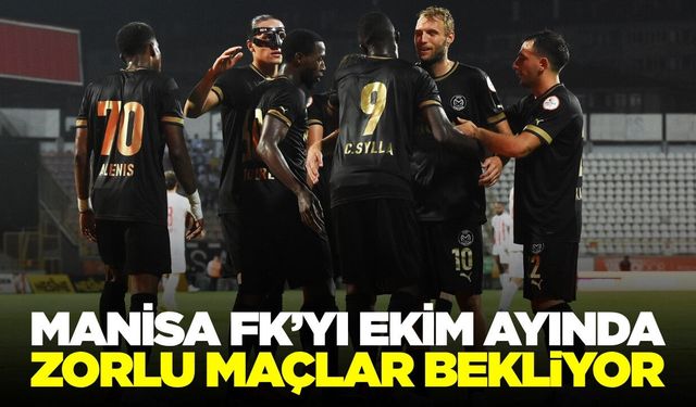 Manisa FK’nın Ekim ayı fikstürü belli: Yoğun mesai var!