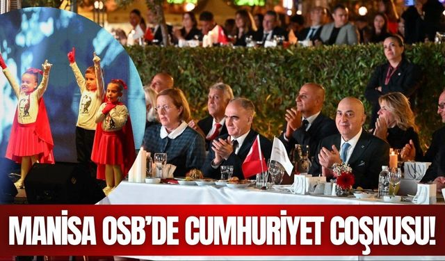 Manisa OSB’de Cumhuriyet coşkusu: Hakan Aysev sahne aldı