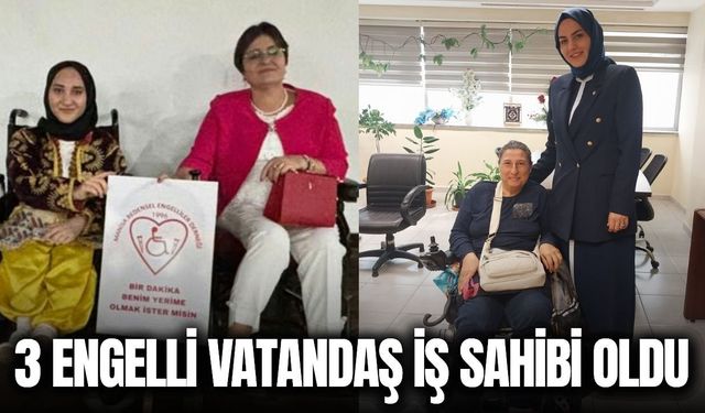 Manisa’da 3 engelli vatandaş iş sahibi oldu