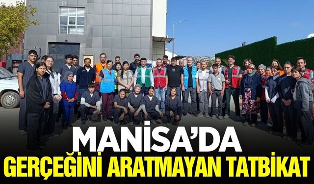 Manisa'da zehirlenme senaryosu gerçeği aratmadı