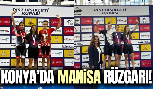 Manisalı bisikletçiler Konya’dan 6 madalyayla döndü