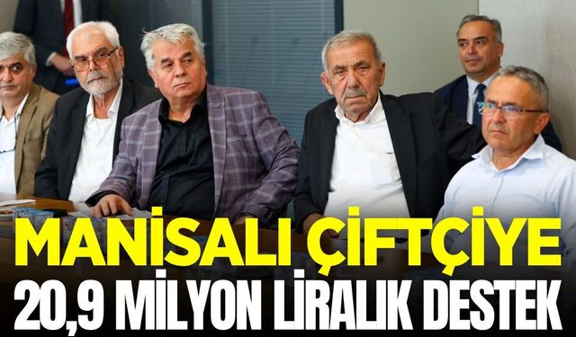 Manisa'da üreticiye büyük destek: Tam 144 adet