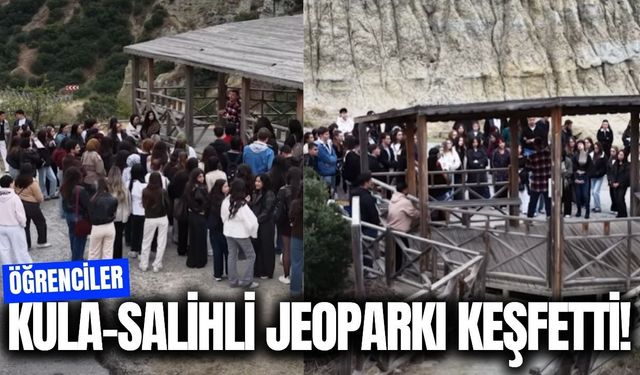 MCBÜ öğrencileri Kula’nın jeolojik ve kültürel mirasını keşfetti