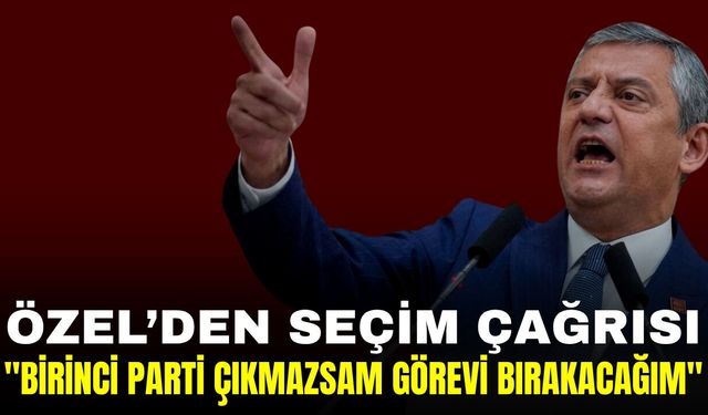 Özgür Özel'den seçim resti!