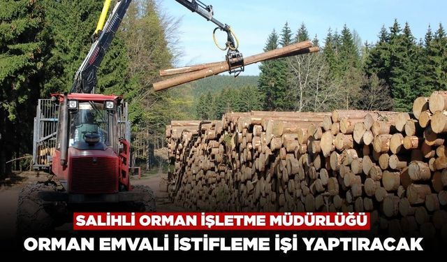 Salihli Orman İşletme Müdürlüğü Orman Emvali İstifleme İşi yaptıracak