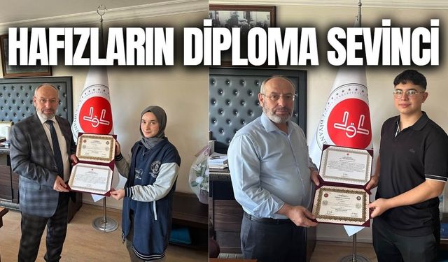 Salihli’de hafızlık belgeleri sahiplerini buldu