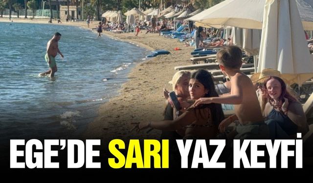 Ege'de turistler sahillere akın etti!