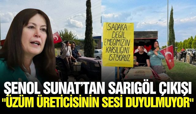 Şenol Sunat, "Sarıgöl’de üreticinin feryadını duymayan Bakandan fayda göremedik"