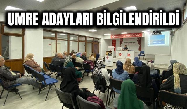 Turgutlu’da umre adaylarına bilgilendirme semineri düzenlendi