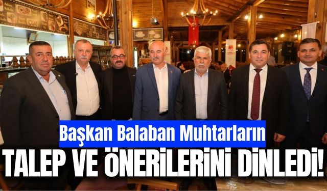 Yunusemre’de Muhtarlar Günü’nde anlamlı buluşma!