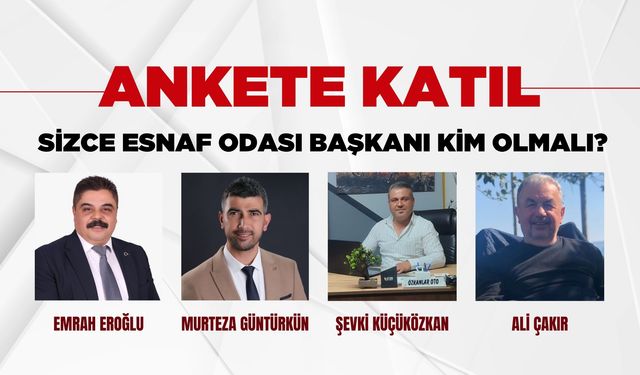 Önümüzdeki Esnaf Odası Seçimlerinde Hangi Adayı Destekliyorsunuz?
