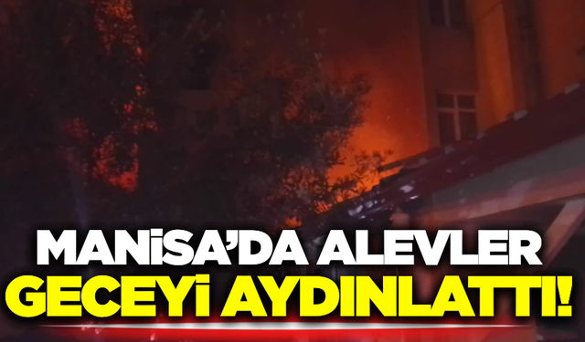 Kırkağaç'ta dönerci dükkanında yangın!