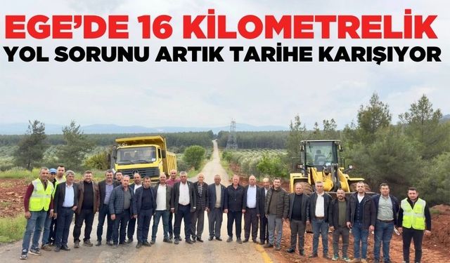 Aydın'da yolda yapım çalışmaları başladı