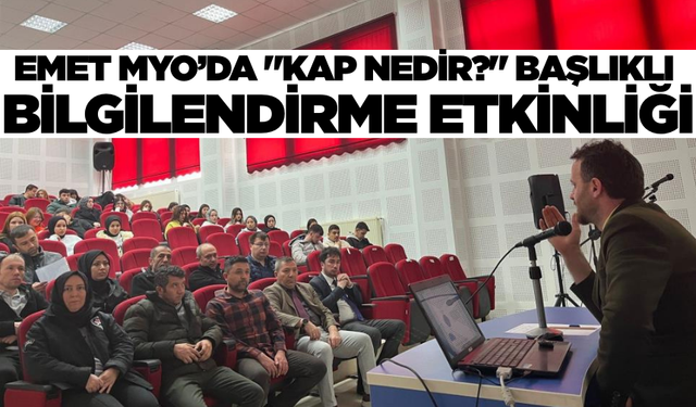 DPÜ'de Kurumsal Akreditasyon Farkındalık Etkinliği!