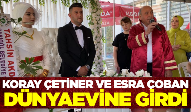 Koray Çetiner ve Esra Çoban Dünyaevine Girdi