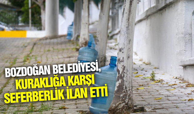 Kuraklığa karşı toplumsal seferberlik!