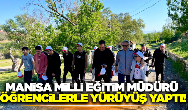 Manisa İl Milli Eğitim Müdürü, öğrencilerle tarihi Sart'ta doğa yürüyüşü yaptı