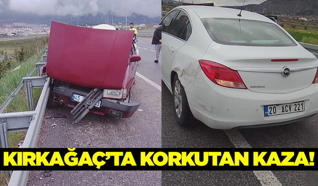 Kırkağaç'ta Trafik Kazası: İki Araçta da Maddi Hasar Meydana Geldi