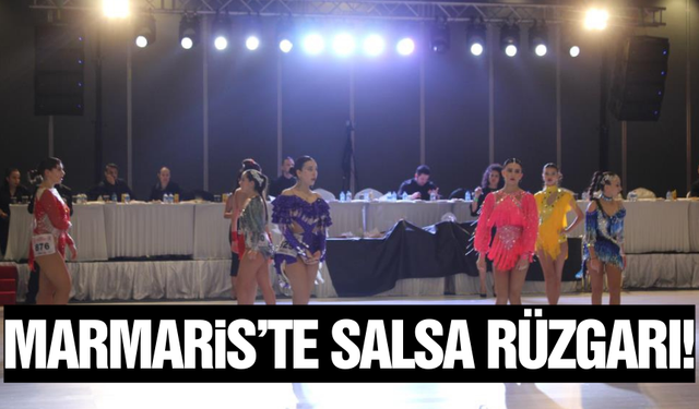 Marmaris salsa rüzgarı esti: Türkiye'nin dört bir yanından dansçılar buluştu