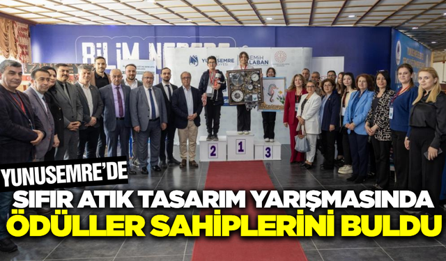 Sıfır Atık Tasarım Yarışması'nda Dereceye Giren Öğrenciler Ödüllerini Aldı
