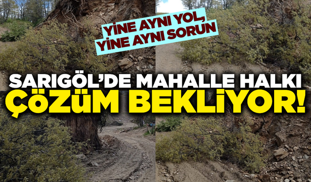 Sarıgöl'de yağmur yağdı, yollar yine kapandı