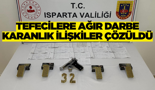 Isparta'da tefecilik operasyonu
