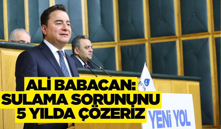 Ali Babacan tarım politikasını eleştirdi