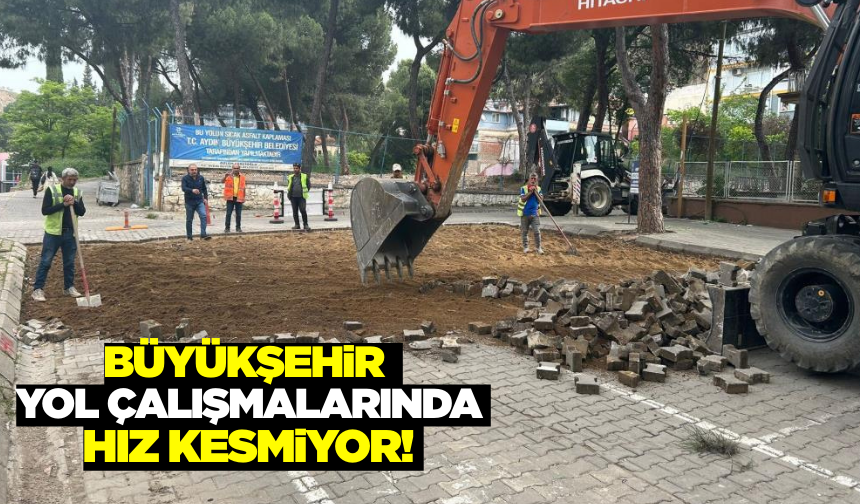 Aydın'da yol çalışmaları devam ediyor!