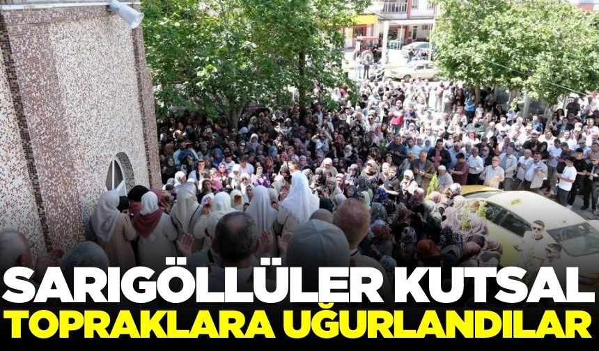 Sarıgöl'de hacılar kutsal topraklara uğurlandı