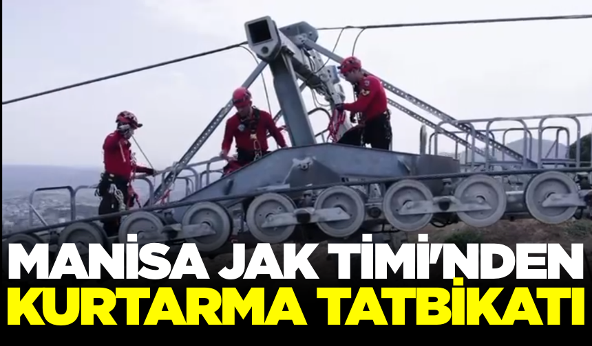 Manisa JAK Timi'nden İzmir Bergama'da Kurtarma Tatbikatı