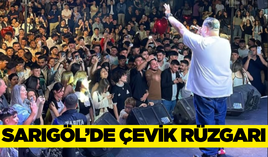 Sarıgöl'de 19 Mayıs coşkusu Yener Çevik ile katlandı