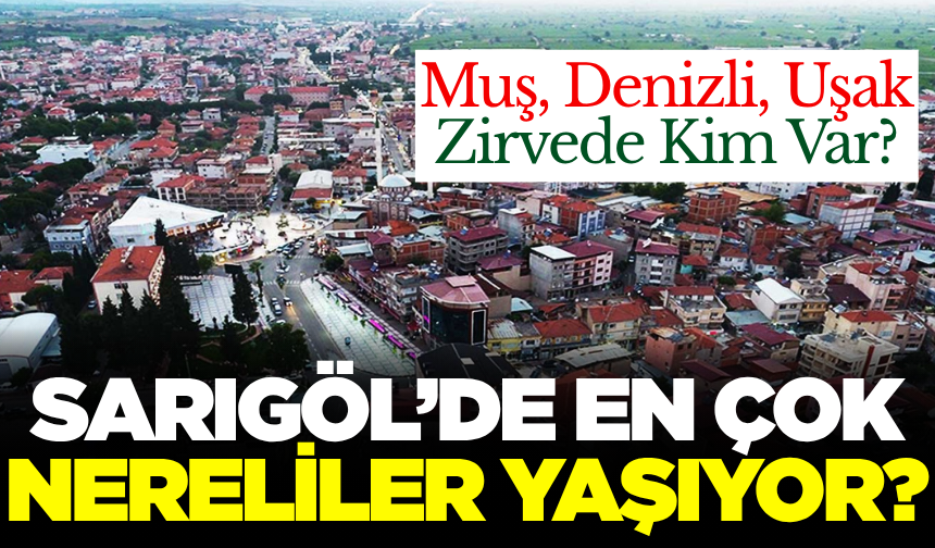 Sarıgöl'de en çok hangi şehirden kişiler yaşıyor?