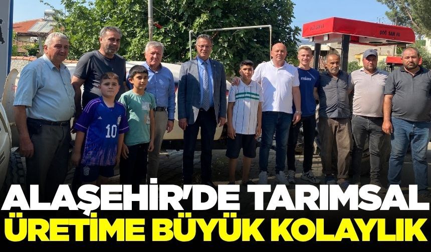 Alaşehir'de çiftçinin yüzü güldü