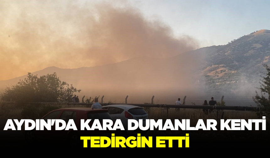 Aydın'da Kentin Zirvesinden Yükselen Dumanlar Paniğe Neden Oldu!